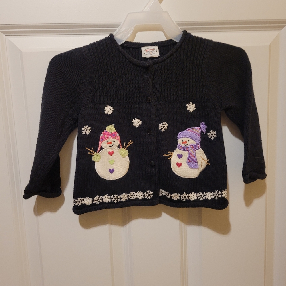 Talbots snowman sweater